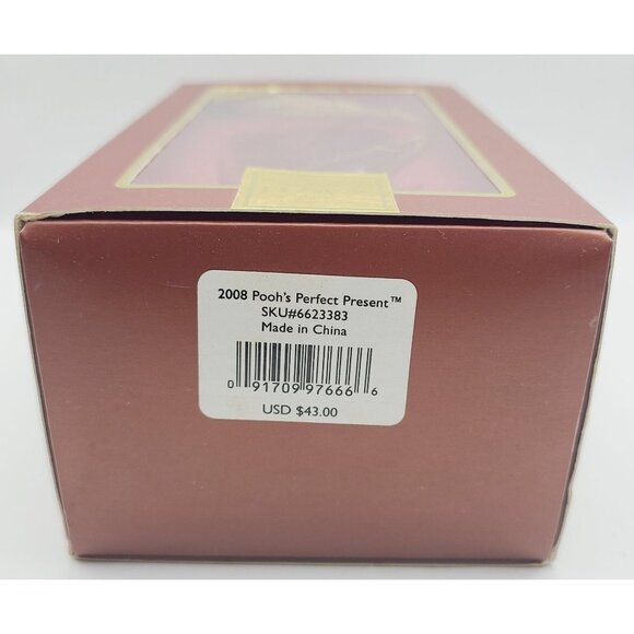 Lenox 2008 Pooh's Perfect Present Annual Winnie The Pooh & Piglet Ornament W/Box - Picture 11 of 12